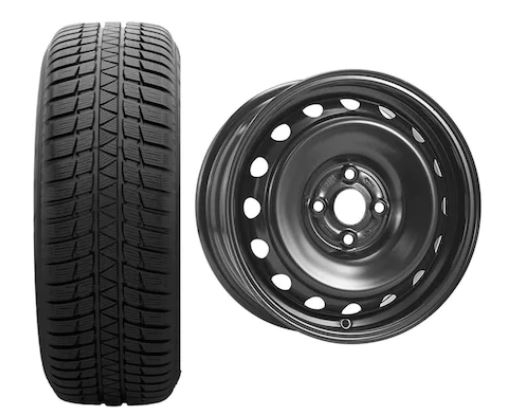 Roata completa Hyundai i20 janta otel ALCAR 5015 6x15 + anvelopa Iarna Sumitomo WT200 185/65R15 88T + Senzor presiune ALCAR Roti complete Hyundai
